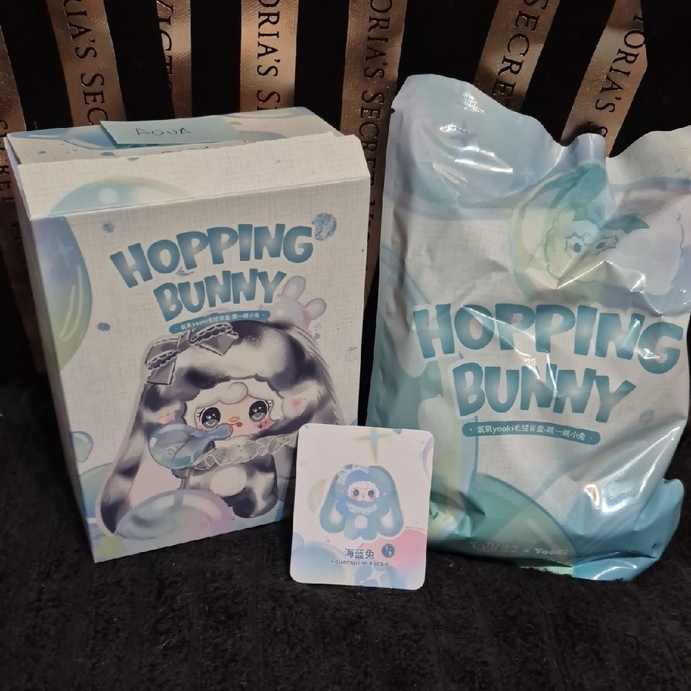 AQUAMARINE RABBIT - YOOKI Hopping Bunny Plush Accessory